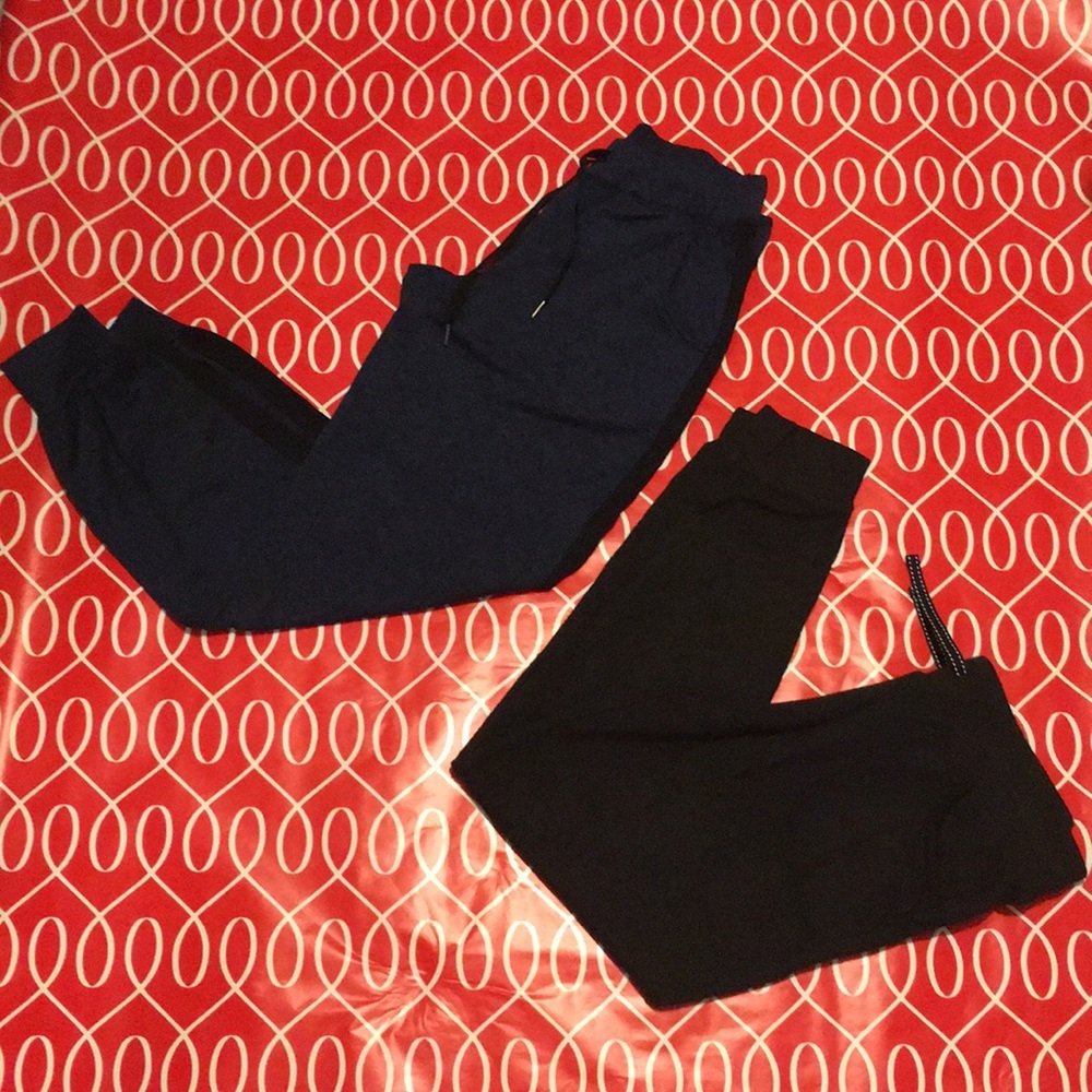 Bundle Of One black sweatpant and One Navy Blue